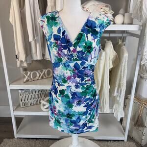 Lauren Ralph Lauren Blue Midi Dress